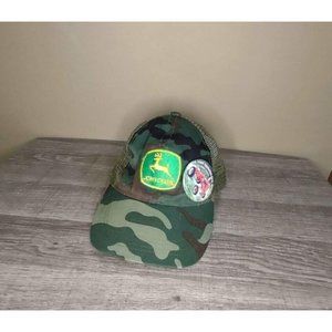 John Deere camouflage hat W/ Appalachian farm show pin 2014